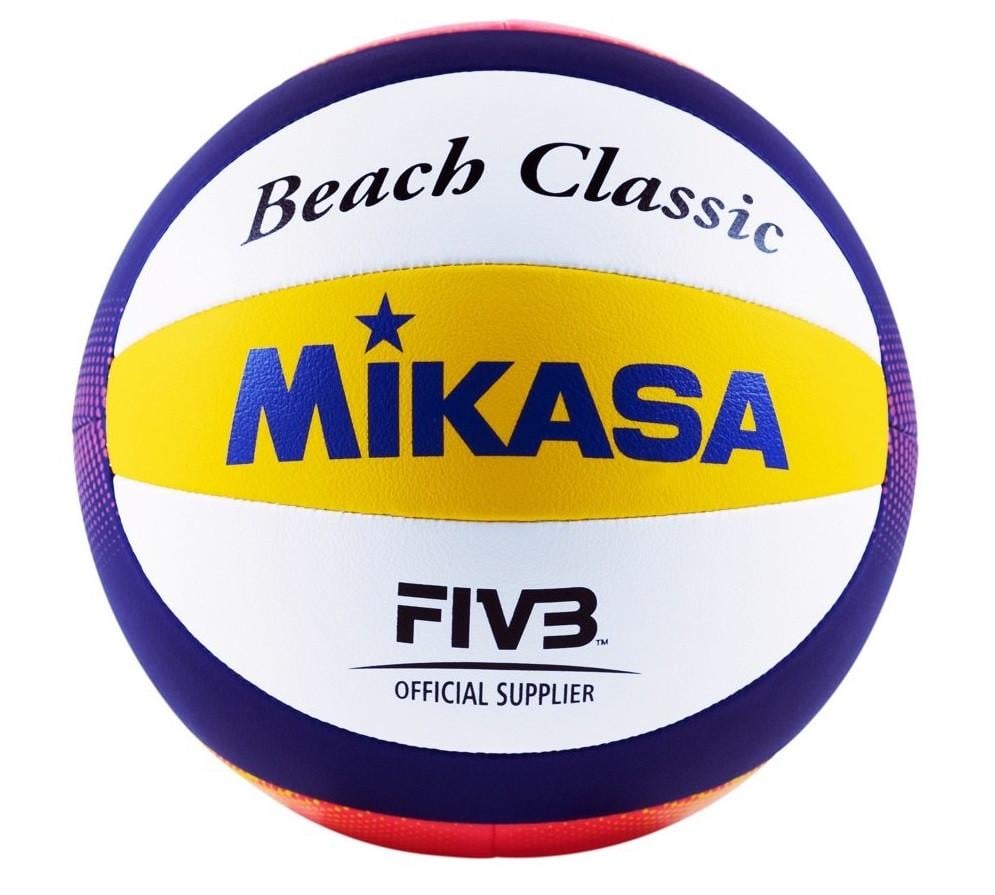 Мяч для пляжного волейбола полупрофессиональный Mikasa Beach Classic BV551C р. 5 Мяч для пляжного волейбола полупрофессиональный Mikasa Beach Classic BV551C р. 5