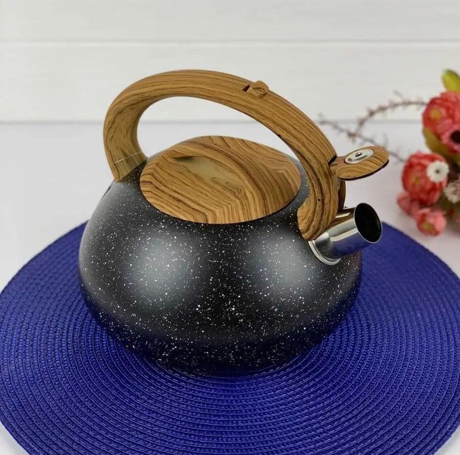 Чайник Edenberg EB-8802 з нержавіючої сталі для індукційної плити 3 л Чорний (2530556551) - фото 2 Чайник Edenberg EB-8802 з нержавіючої сталі для індукційної плити 3 л Чорний (2530556551) - фото 2