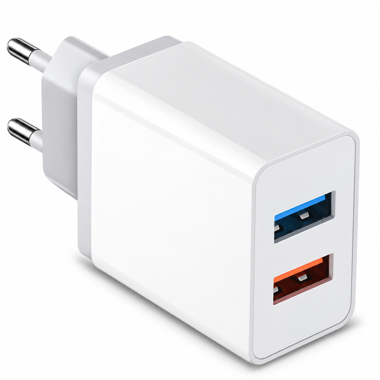 Зарядний пристрій мережевий UKC Fast Charge AR 001 2хUSB 5V 1/2,1 А Білий (MX-12544)