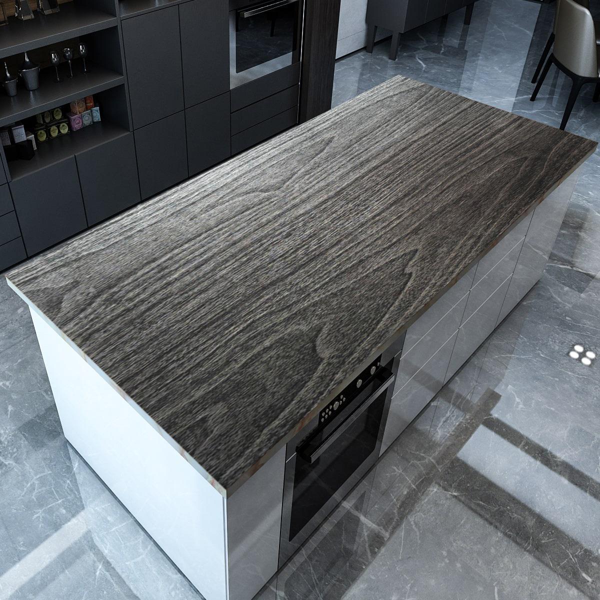 Плівка самоклеюча дерево 0,45х10 м Чорно-срібний (822) - фото 3 Плівка самоклеюча дерево 0,45х10 м Чорно-срібний (822) - фото 3