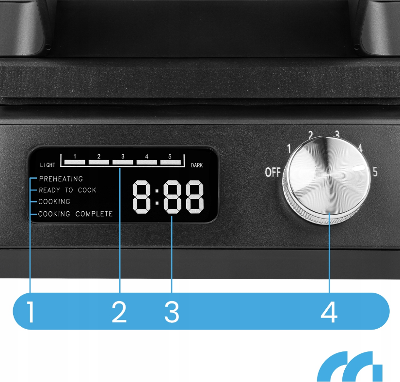 Вафельниця MalTec WM2200W (2422539280) - фото 7 Вафельниця MalTec WM2200W (2422539280) - фото 7