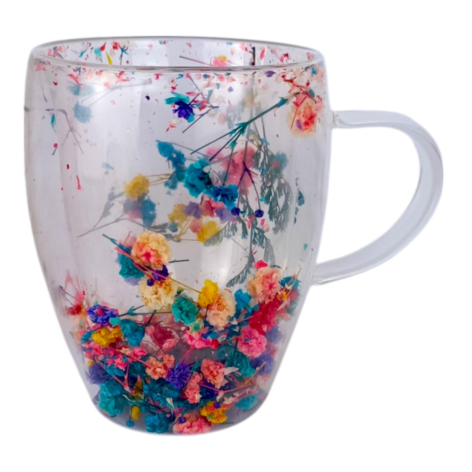 Чашка с двойным дном с сухоцветами 350 мл Прозрачный (4976) Чашка с двойным дном с сухоцветами 350 мл Прозрачный (4976)