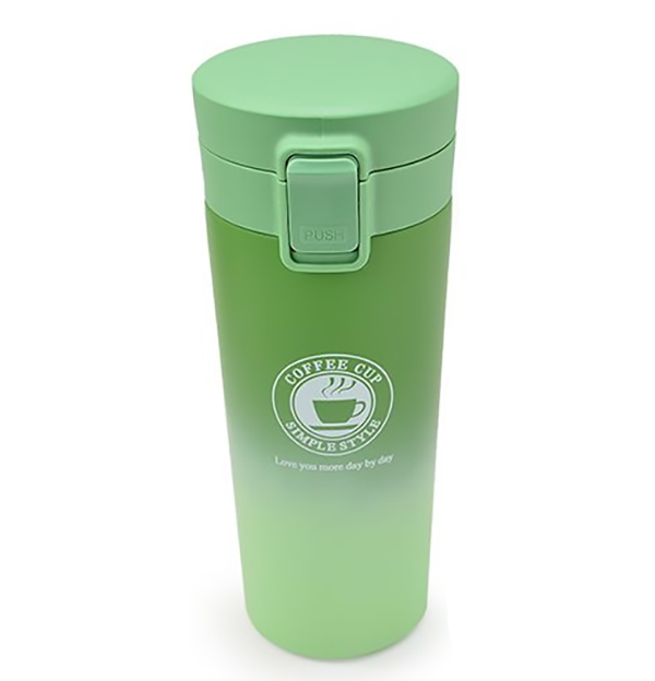 Термочашка металлическая SZM Coffe cup с фильтром 350 мл Зеленый (MMS-MT-3897-035)