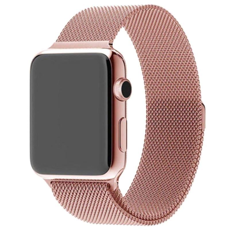 Ремінець Milanese Loop Design для Apple Watch 38/40/41/42 мм Rose Gold (00000021804_7)