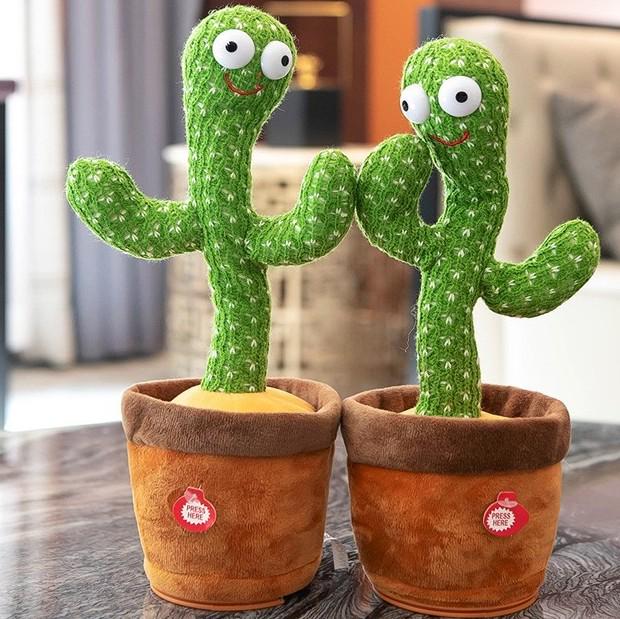 Танцующий и поющий Кактус Повторюшка 120 песен с подсветкой - фото 6 Танцующий и поющий Кактус Повторюшка 120 песен с подсветкой - фото 6