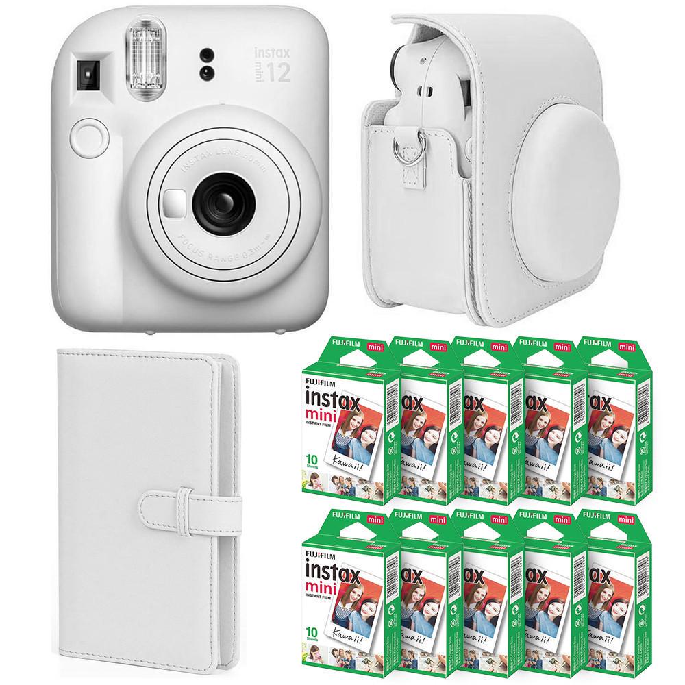Подарочный набор Fujifilm Instax Mini 12 фотобумага 100 шт./чехол/фотоальбом 108 фото Белый Подарочный набор Fujifilm Instax Mini 12 фотобумага 100 шт./чехол/фотоальбом 108 фото Белый
