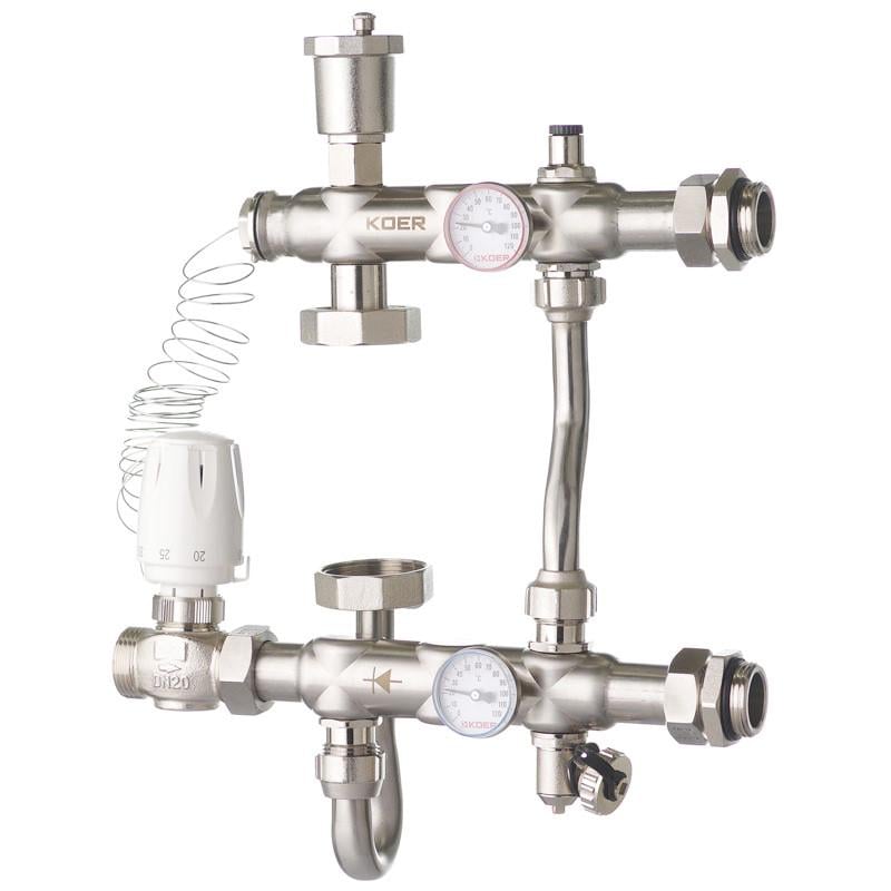 Змішувальний вузол KOER KR.S1021 SUS304 з байпасом 1" НР (KR2955) Змішувальний вузол KOER KR.S1021 SUS304 з байпасом 1" НР (KR2955)