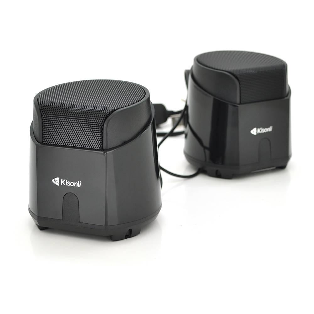 Колонки для ПК і ноутбука Kisonli K500 USB/3,5 мм 2х3,5W 20Hz- 20KHz Black (28203)