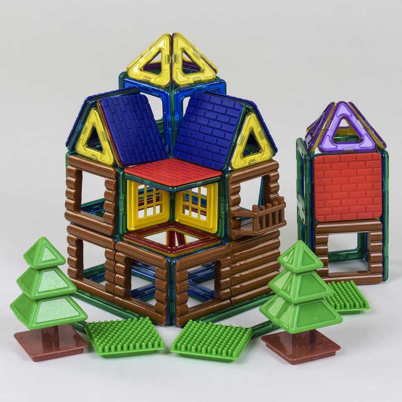 Конструктор магнитный JH 8853 Школа 66 деталей (73813) - фото 2 Конструктор магнитный JH 8853 Школа 66 деталей (73813) - фото 2