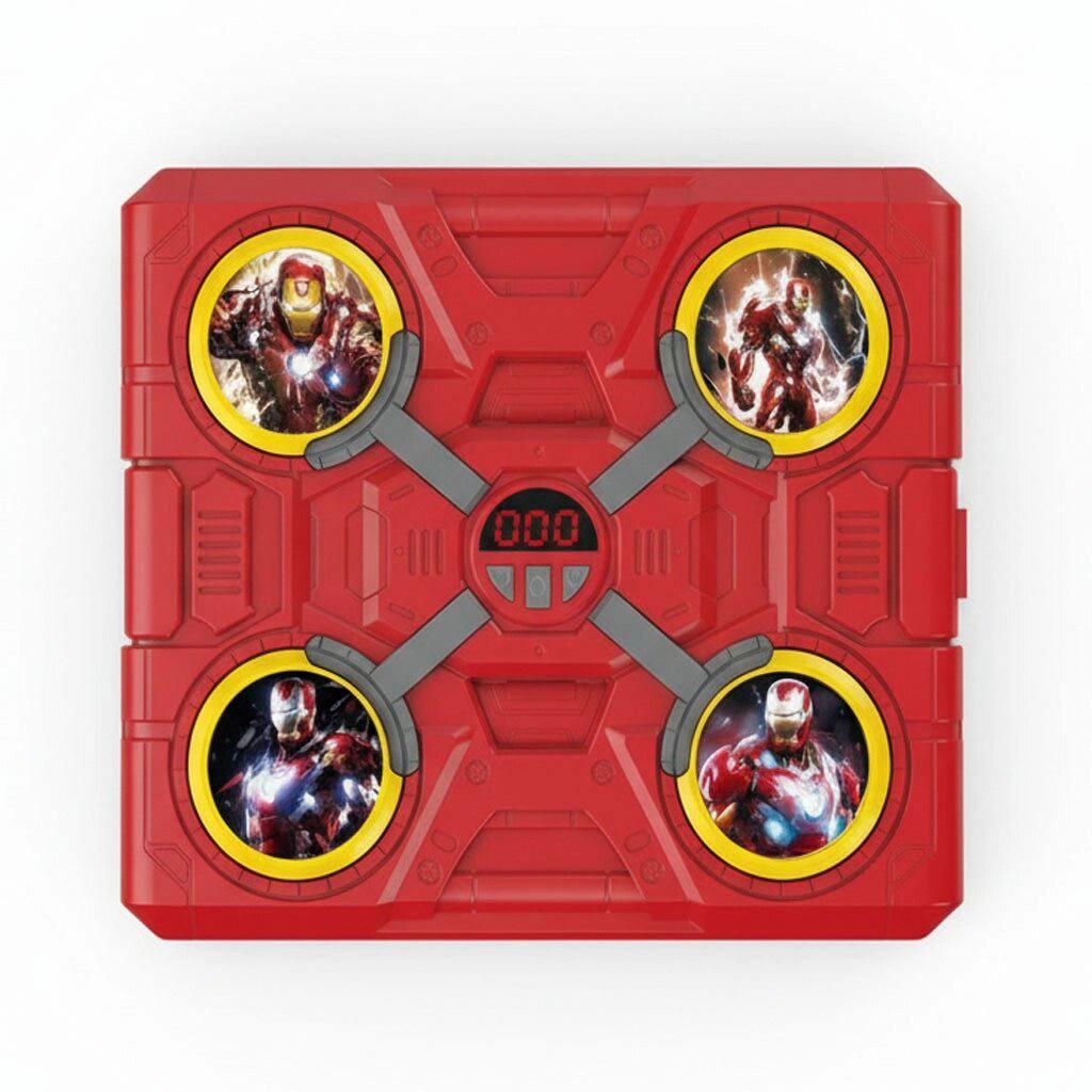 Детский музыкальный тренажер для бокса Iron Man настенный с Bluetooth и LED-подсветкой Красный (89fb7071) - фото 2 Детский музыкальный тренажер для бокса Iron Man настенный с Bluetooth и LED-подсветкой Красный (89fb7071) - фото 2