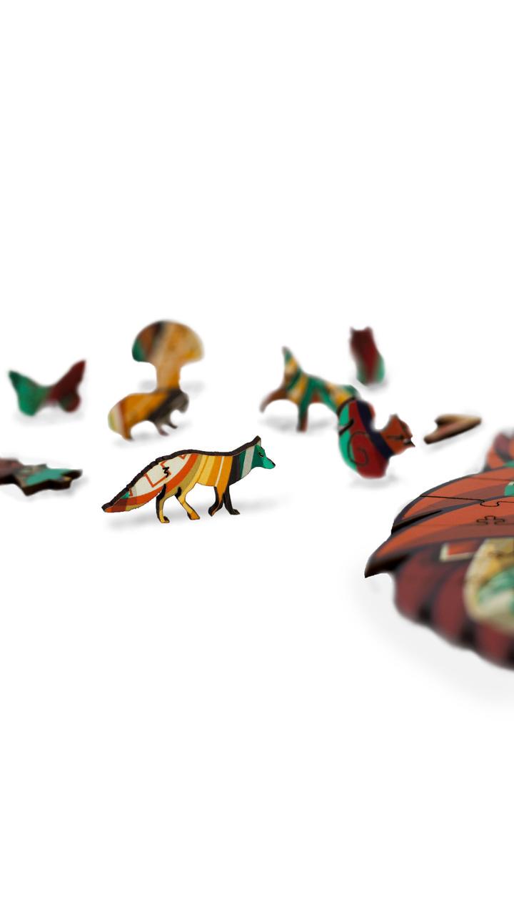 Пазл дерев'яний Загадковий Вовк А1 (511-5) - фото 4