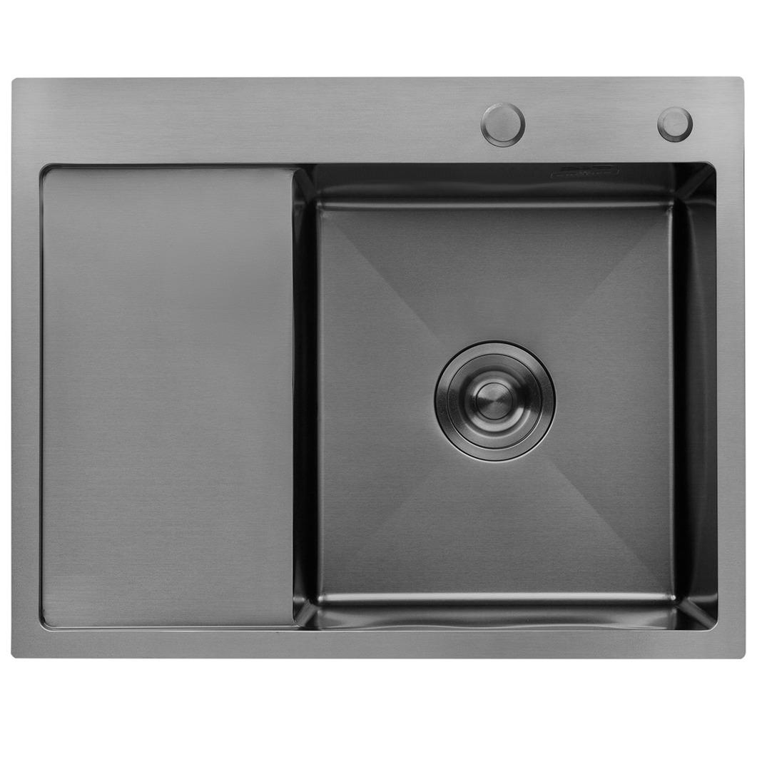 Мийка кухонна Kroner CV031323 з нержавіючої сталі прямокутна 630x500 мм 1 мм (25962298)