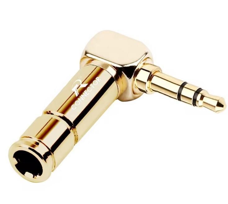 Разъем угловой I-Taki P1014 Jack 3, 5 мм Золотой (000048587)