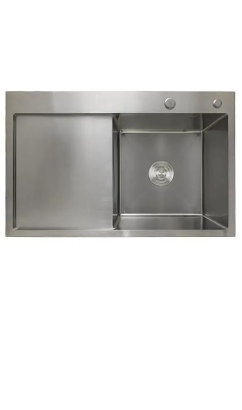 Мойка для кухни интегрированная Lidz Handmade H7849L крыло слева 3,0/1,0 мм Brushed Steel (LDH7849BRUL45592)