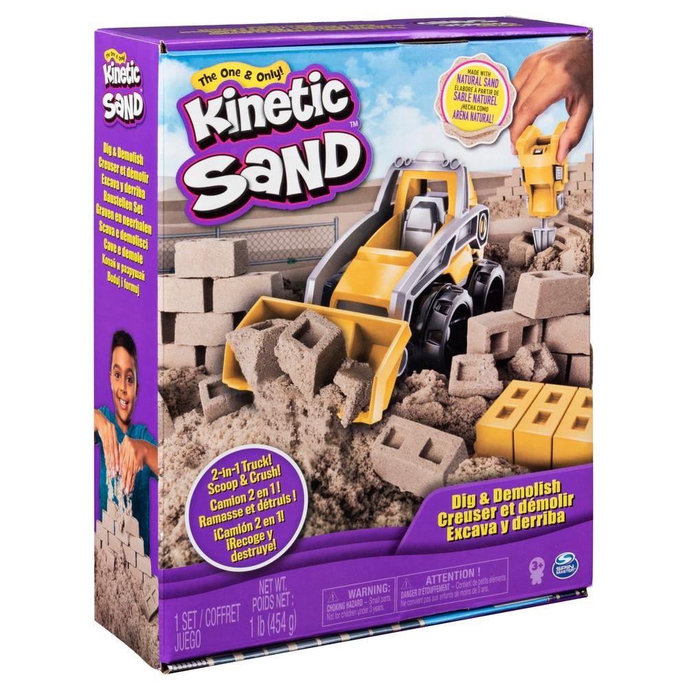 Кинетический песок Kinetic Sand Dig & Demolish с бульдозером (15397511) - фото 9