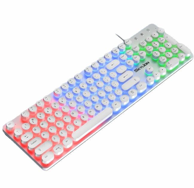 Клавиатура проводная игровая SKYLION H300 с подсветкой White Клавиатура проводная игровая SKYLION H300 с подсветкой White