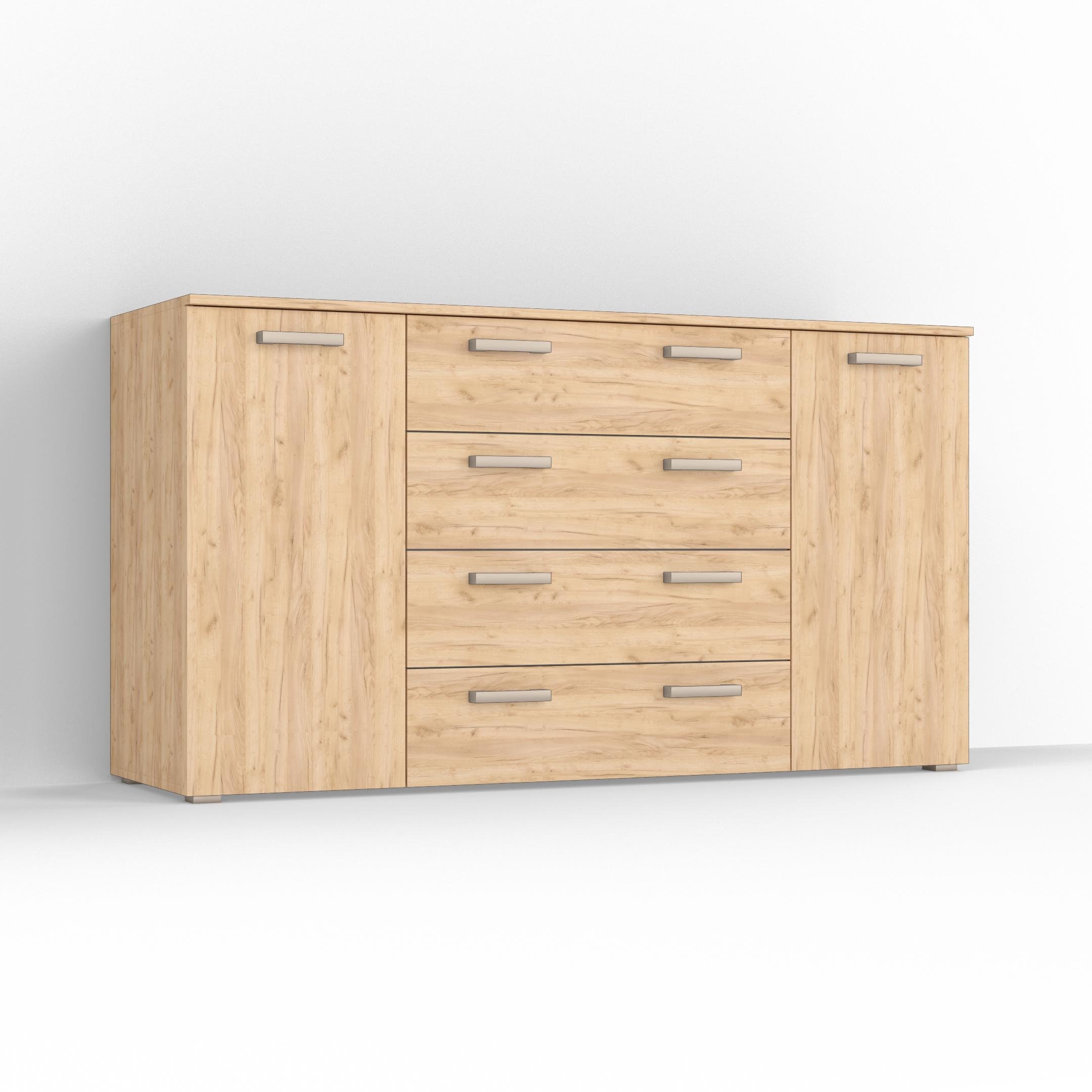 Комод Idea ТКБ-375.2 на 4 шухляди з дверима Дуб крафт (26718343) - фото 2 Комод Idea ТКБ-375.2 на 4 шухляди з дверима Дуб крафт (26718343) - фото 2