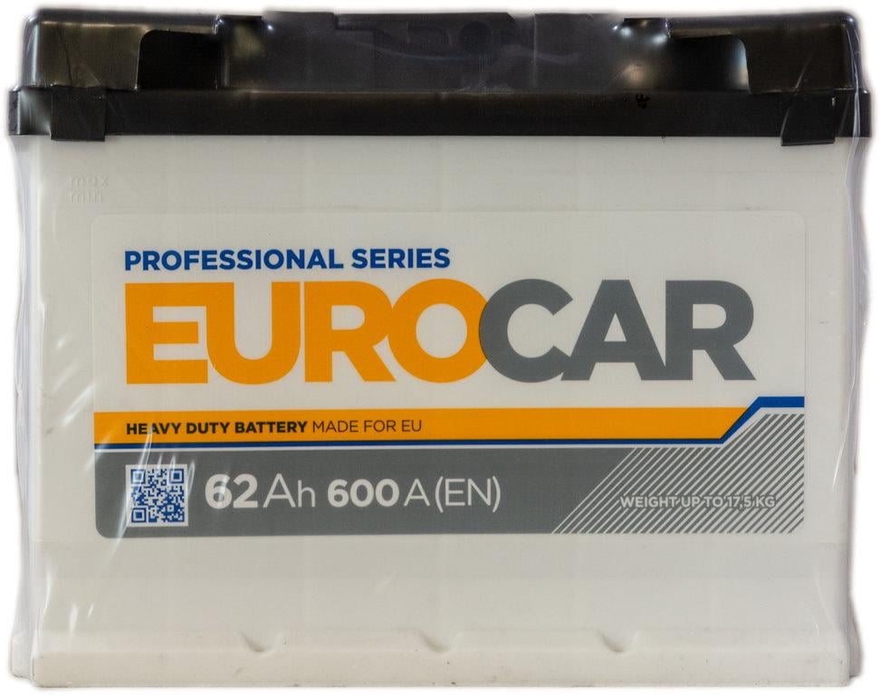 Аккумулятор Eurocar 62 обратная плюс справа 600 А (000027360)