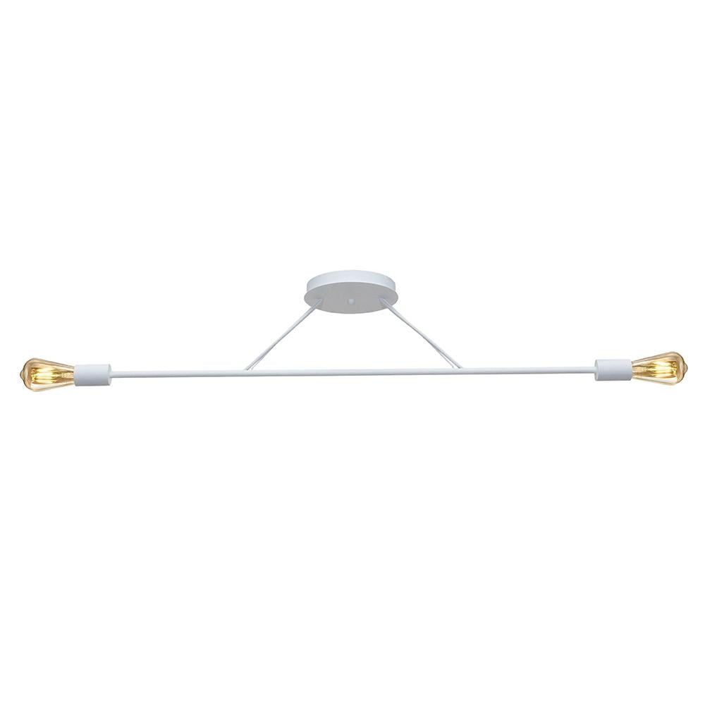 Люстра подвесная MSK ELECTRIC Asket NL 10320-2 WH на две лампы Е27 Белый