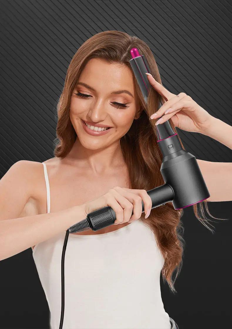 Фен-стайлер для волос 7 насадок в 1 Supersonic Premium Magic Hair 1600 Вт Розовый (HD07ProP) - фото 10 Фен-стайлер для волос 7 насадок в 1 Supersonic Premium Magic Hair 1600 Вт Розовый (HD07ProP) - фото 10