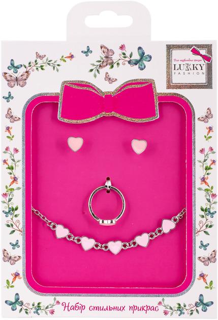 Набор Lukky Fashion Сердца с ожерельями и серьгами (T24688) Набор Lukky Fashion Сердца с ожерельями и серьгами (T24688)