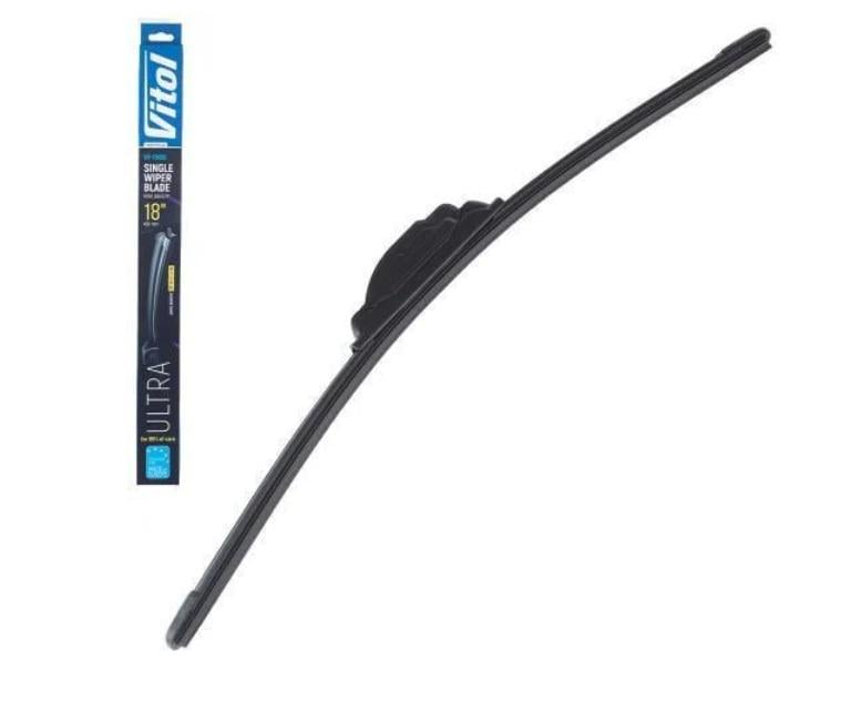 Щетка стеклоочистителя бескаркасная Vitol ULTRA 18 450 мм 13 адаптеров