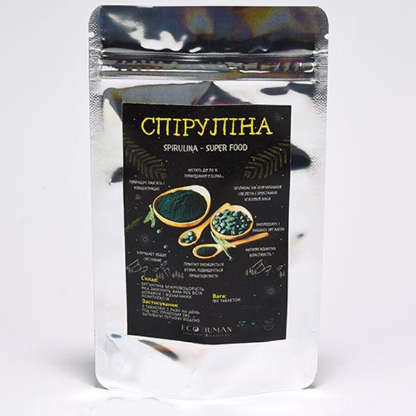 Спирулина Ecohumann Spirulina 180 табл. (000024546)