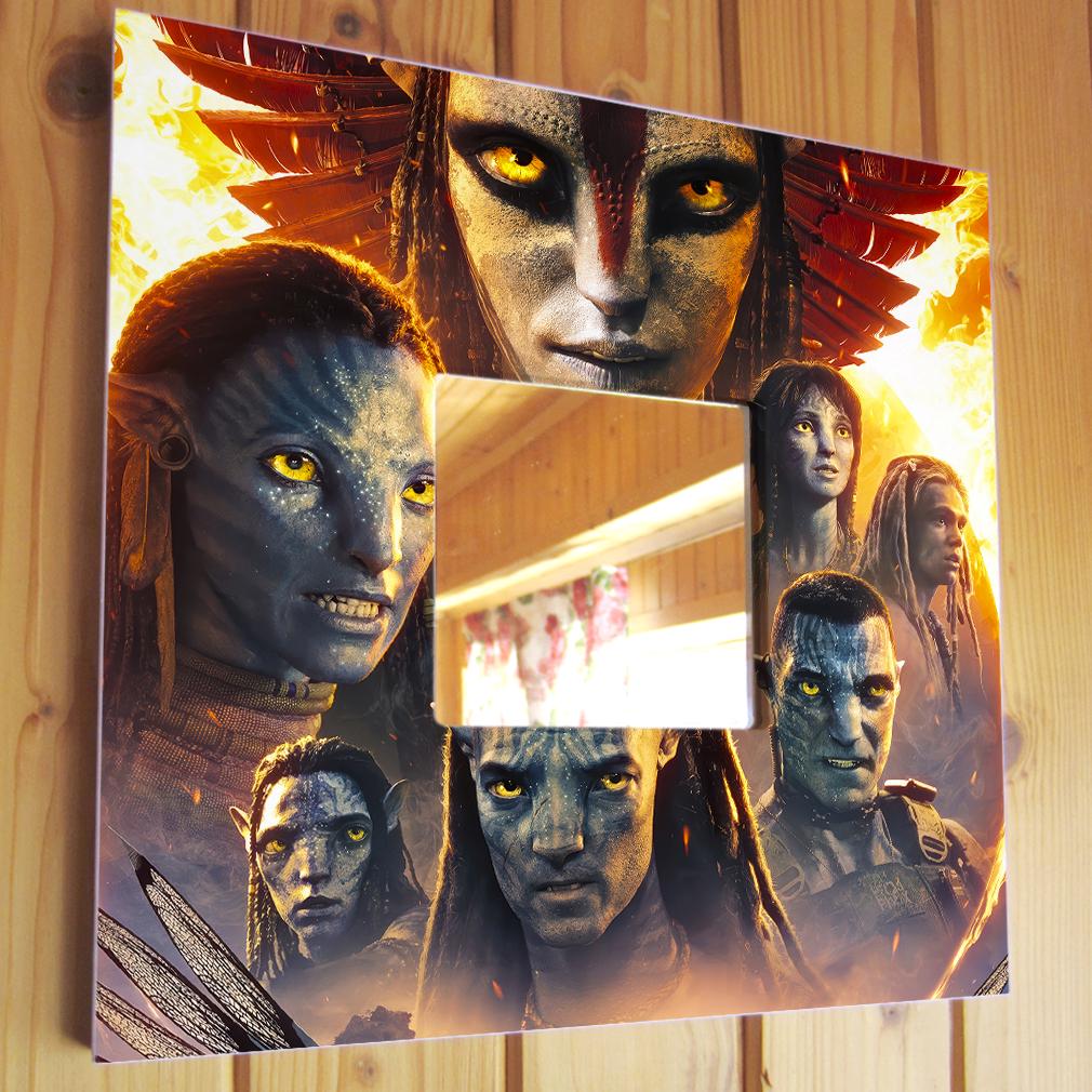 Зеркало настенное декоративное Аватар: Огонь и пепел 260х260 мм (M04700)