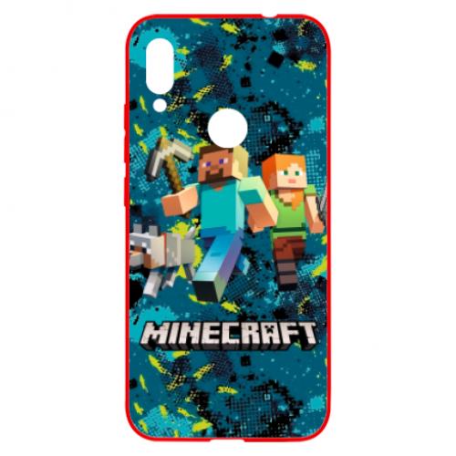 Чохол для Xiaomi Redmi Note 7 Minecraft Steve Alex And Dog (6848345-3-134799) - фото 1