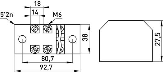 Колодка клеммная в корпусе E.NEXT e.tc.protect.60.4 4P 60A 600V (p056020) - фото 2