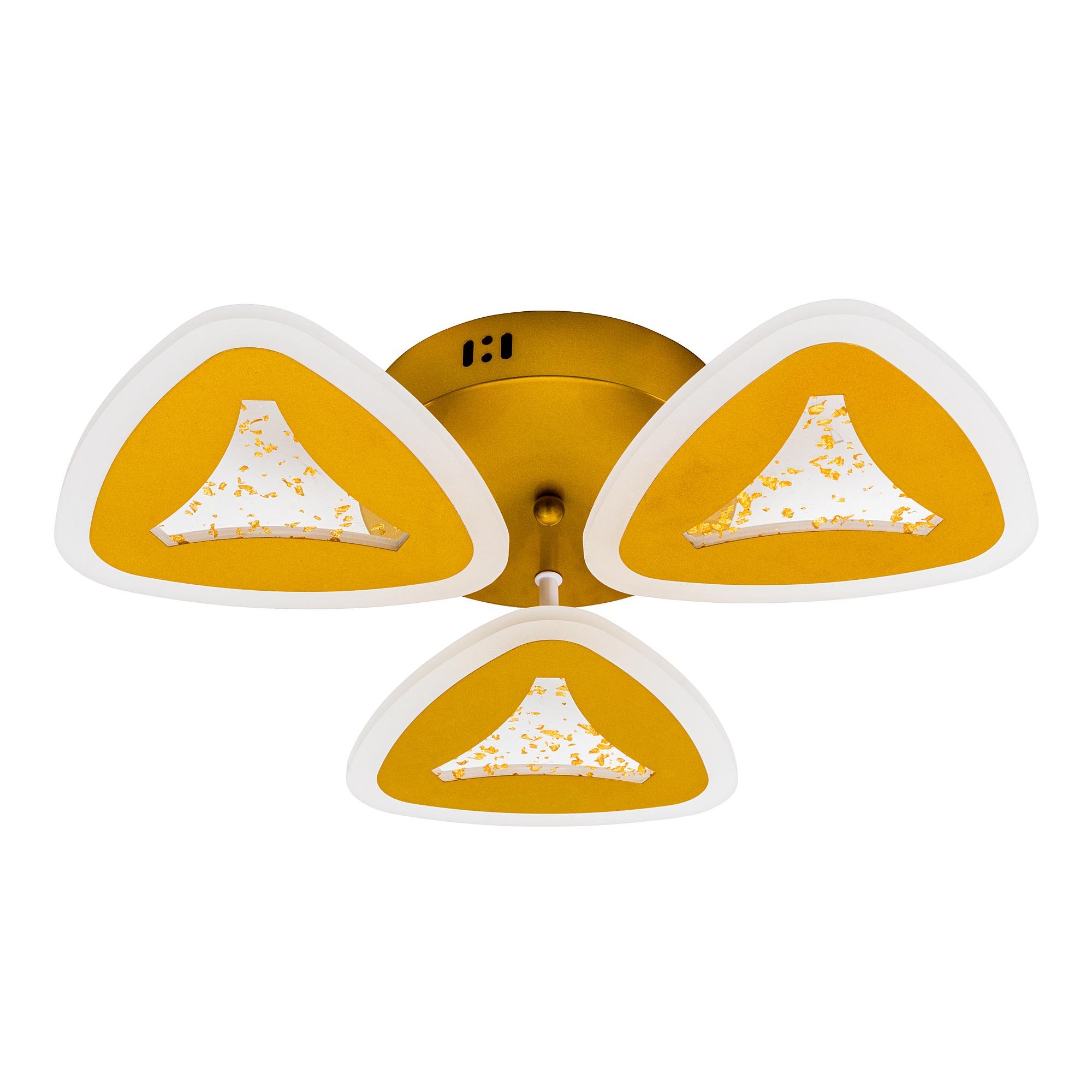 Люстра светодиодная акриловая Valeso V K39978-3 GD с пультом