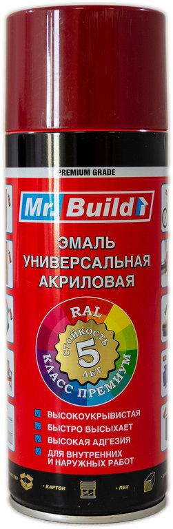 Краска эмалева Mr. Build акриловая 400 мл 3005 Темно-вишневый (000027497) - фото 1