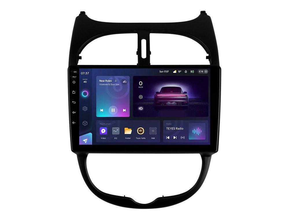 Магнитола штатная Teyes CC3 2K 4/64 GB для Peugeot 206 1998-2012 г. 9" (AR-70200)