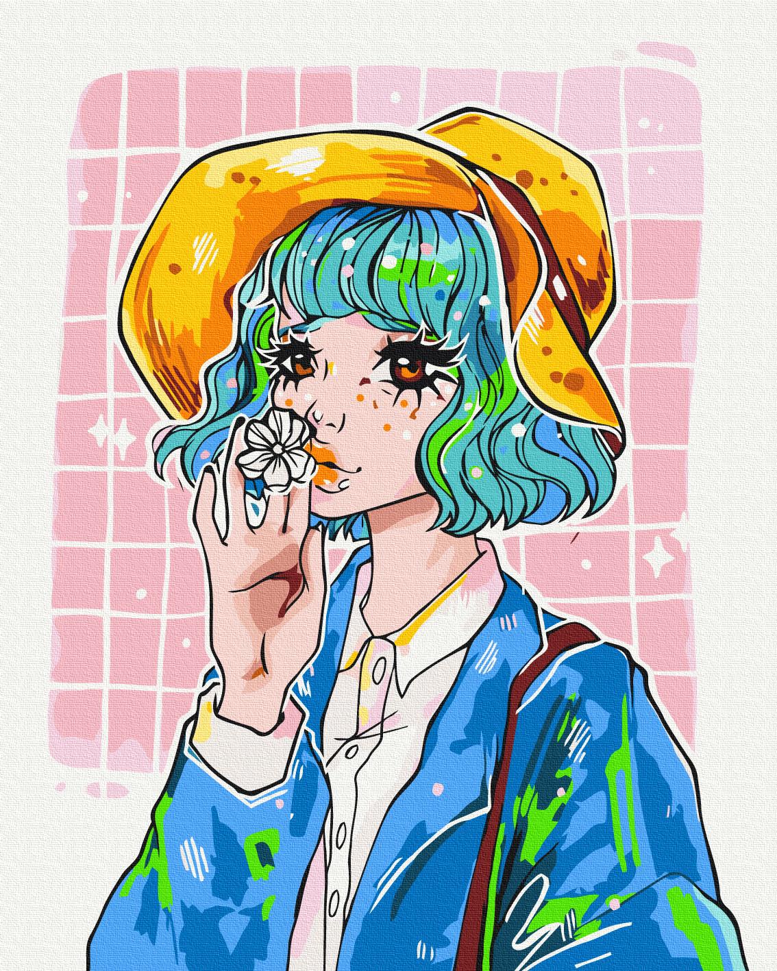 Картина по номерам Brushme Мечтательниця 40x50 см (BS53905)