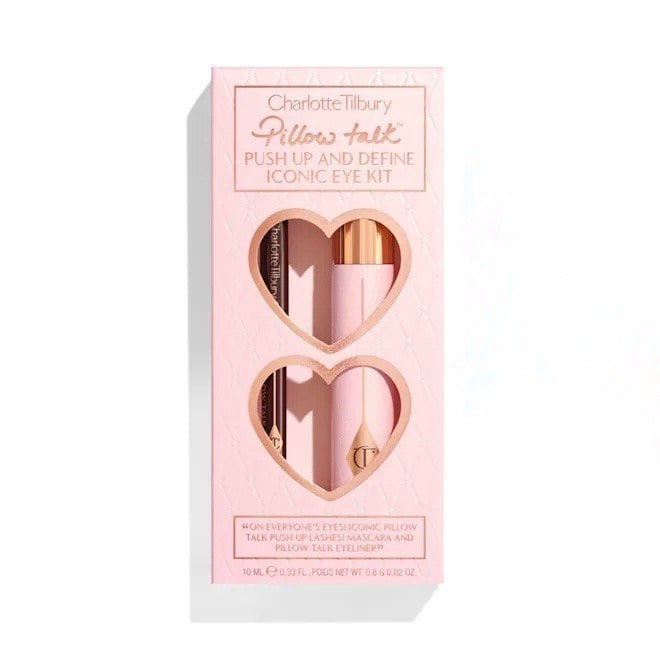 Набор для макияжа глаз Charlotte Tilbury Pillow Talk Push Up and Define Iconic Eye Kit тушь для ресниц 10 мл и карандаш для глаз 0,8 г