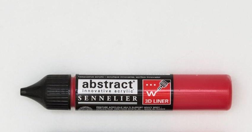 Лінер акриловий Sennelier Abstract 3D 27 мл світлий Кадміум/Червоний