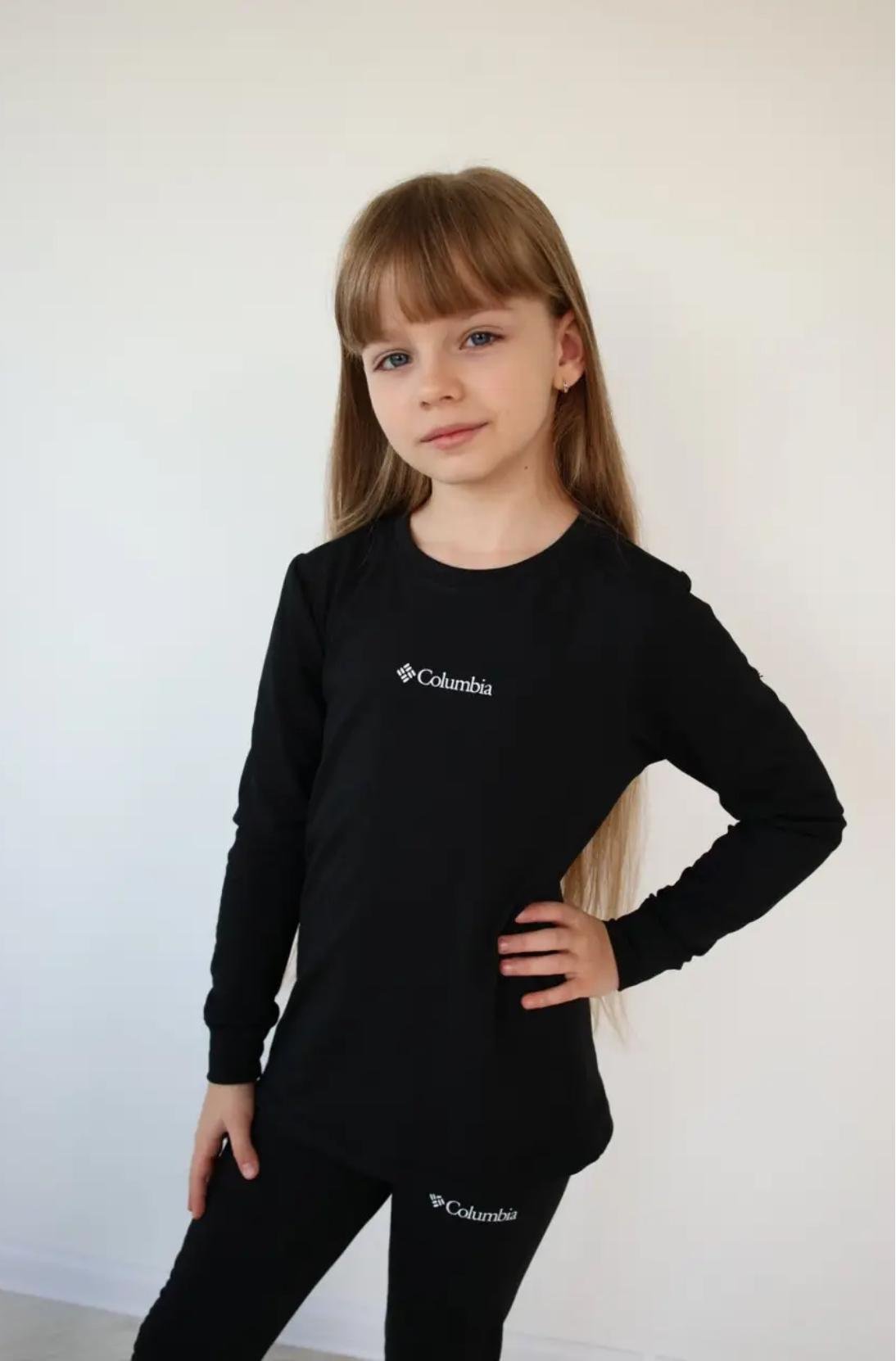 Термобілизна дитяча мікродайвінг з начосом 146 см Чорний (32007111)