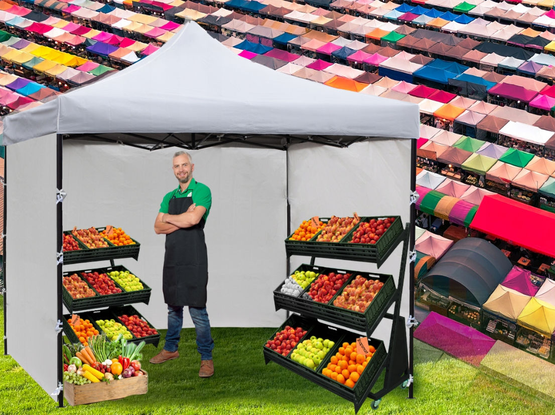 Павильон садовый Maltec 3 стены 3х3 м Светло-серый (2166911958) - фото 3 Павильон садовый Maltec 3 стены 3х3 м Светло-серый (2166911958) - фото 3