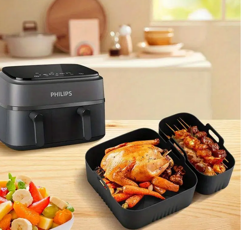 Формы силиконовые для фритюрниц 2 шт. Черный (SAM-223) - фото 5 Формы силиконовые для фритюрниц 2 шт. Черный (SAM-223) - фото 5