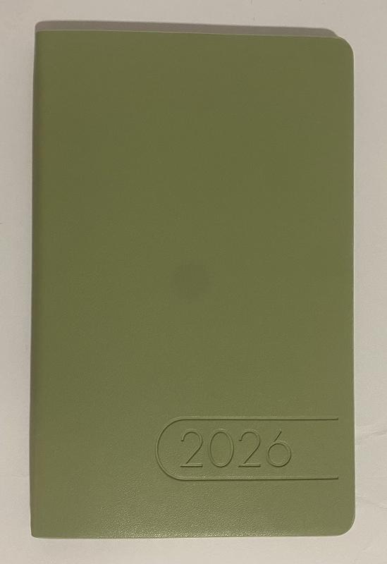 Щотижневик датований на 2026 р. LIGHT MORANDI A5 штучна шкіра Оливковий (BM.2712-36)