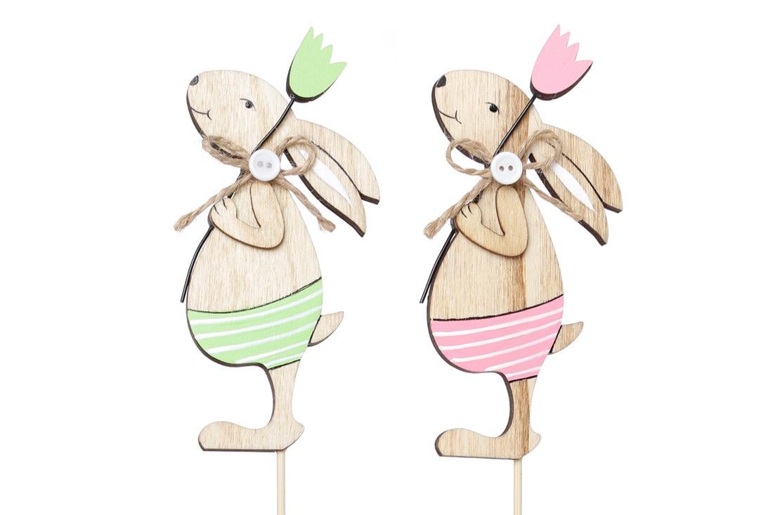 Декорация пасхальная на пике BonaDi Зайчик 8 шт. (781-990)