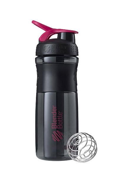 Шейкер спортивный Blender Bottle SportMixer 28 oz 820 мл Black/Pink