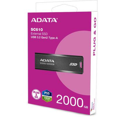 SSD-накопичувач ADATA SD610 2TB USB 3,2 (SC610-2000G-CBK/RD) - фото 11