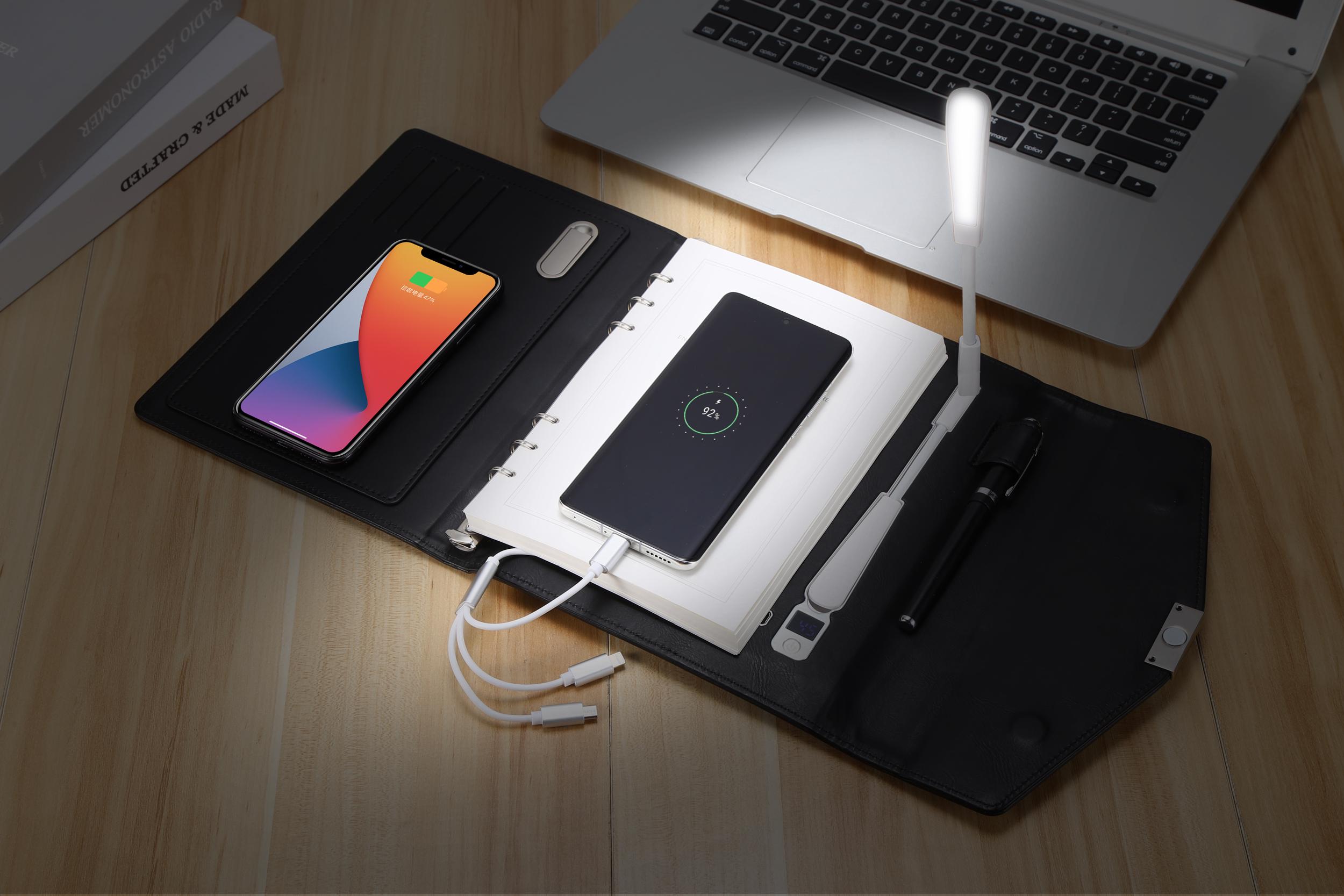 Смарт-блокнот ежедневник AB tech с флешкой 16 Гб и беспроводной зарядкой Power Bank 8000 mAh - фото 9