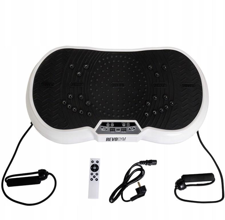 Виброплатформа-массажер тренировочная REVOGYM с пультом дистанционного управления White (1183)