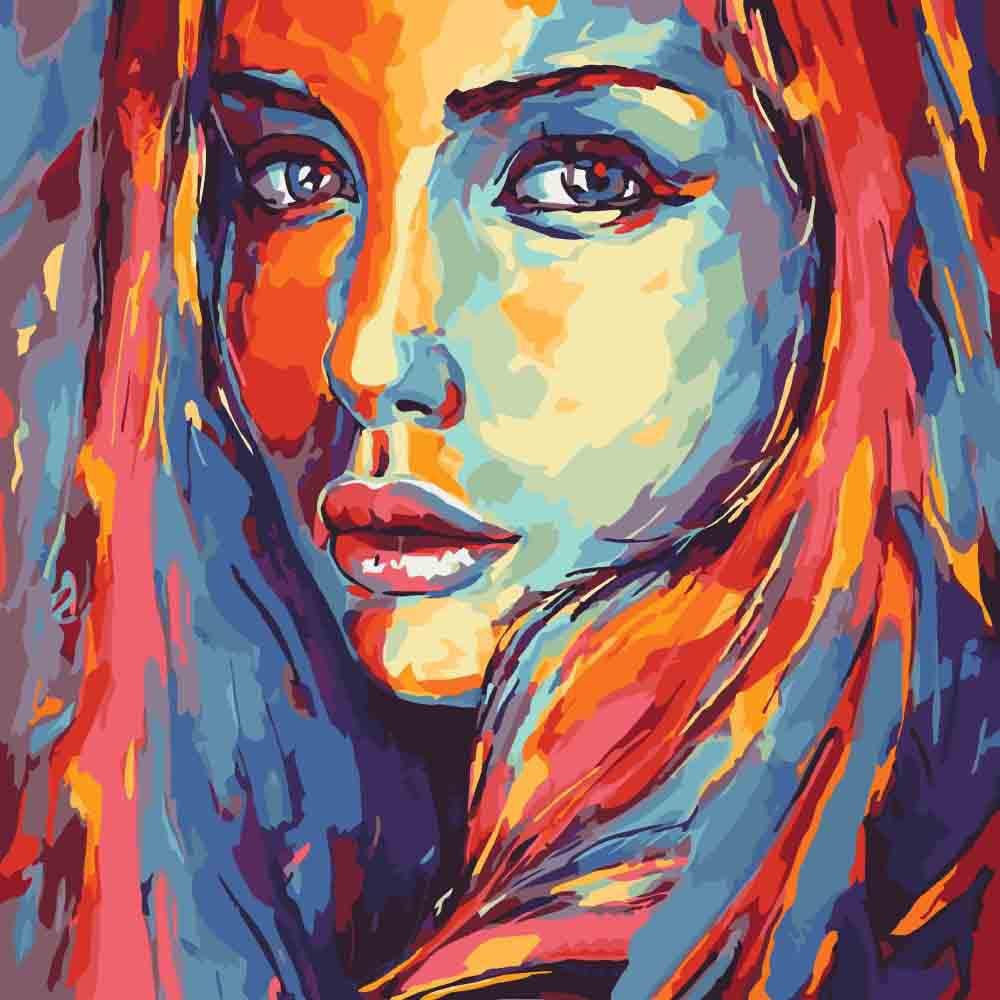 Картина по номерам Идейка Яркий силуэт 2 КНО2649 40х40 см