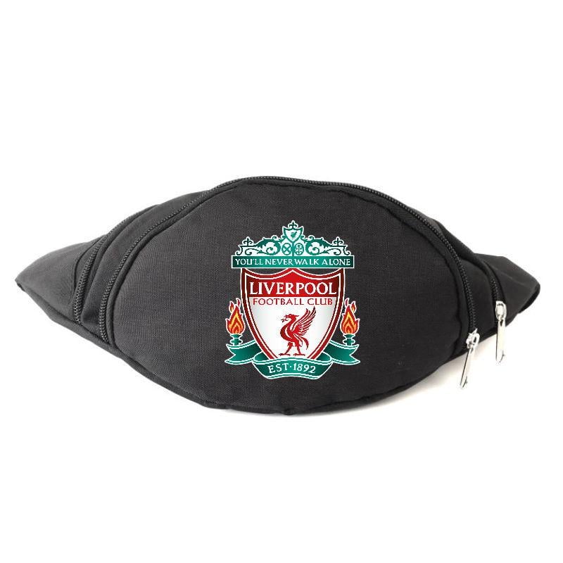 Поясная сумка-бананка Cappuchino toys Футбольный клуб Ливерпуль Liverpool City-07 Черный (1652391280)