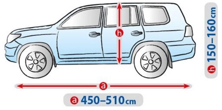 Тент-чохол на автомобіль Джип/Минивен Kegel Basic Garage 510х195х160 см XL - фото 2