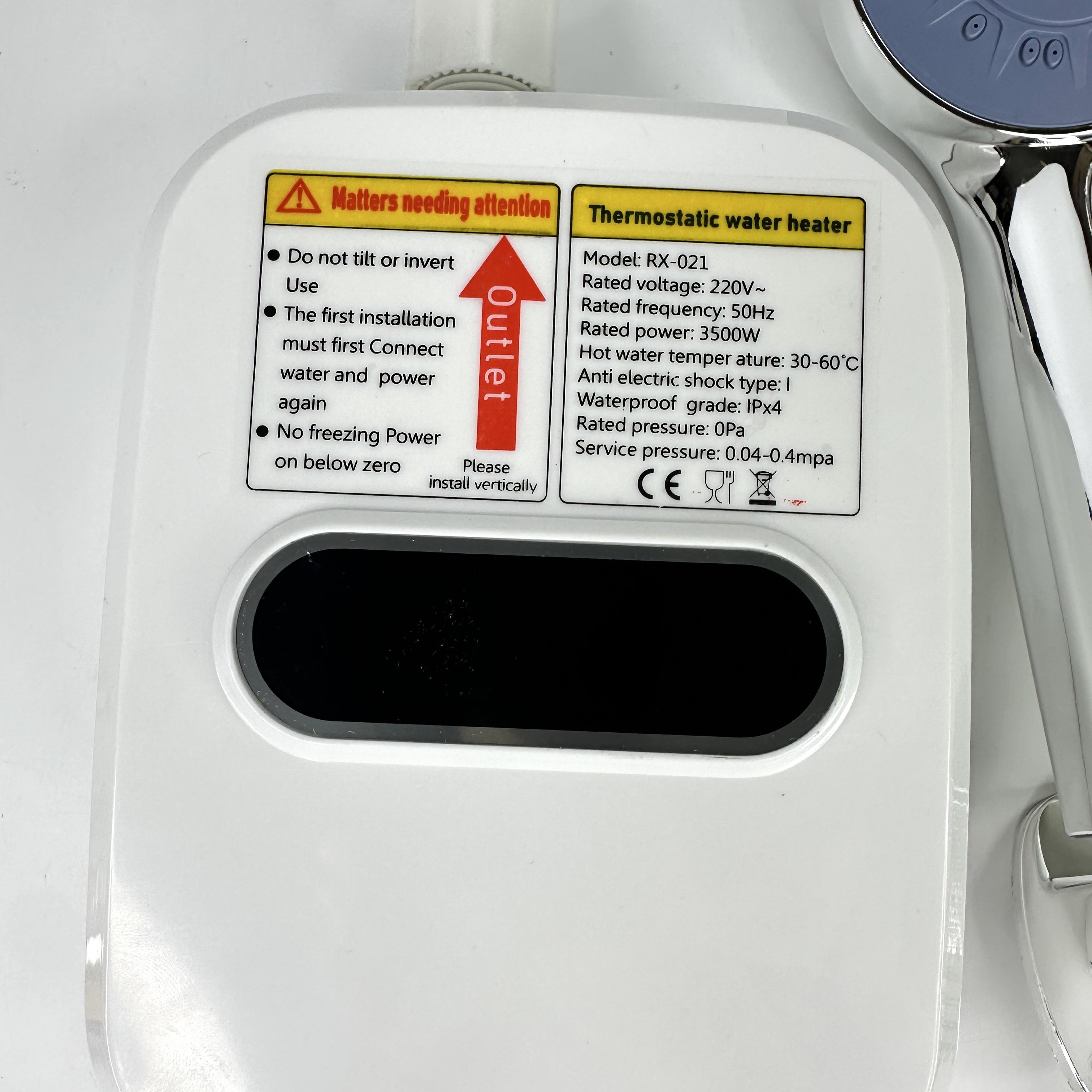 Водонагреватель-душ электрический термостатический TEMMAX RX-021 проточный с краном (24 10693051) - фото 10