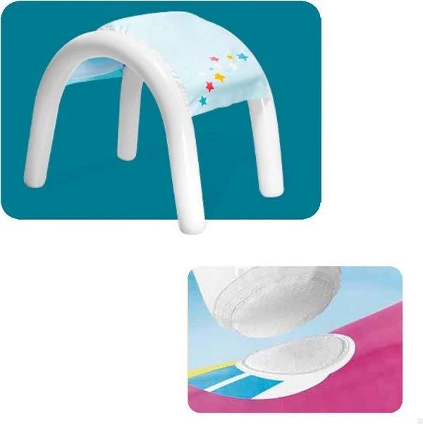 Бассейн надувной Intex детский с крышей единогор 254х132 см (58435) - фото 3